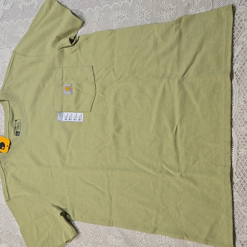Carhartt Women's Loose Fit Heavyweight Pocket T-Shirt Small 4-6 Green NWT